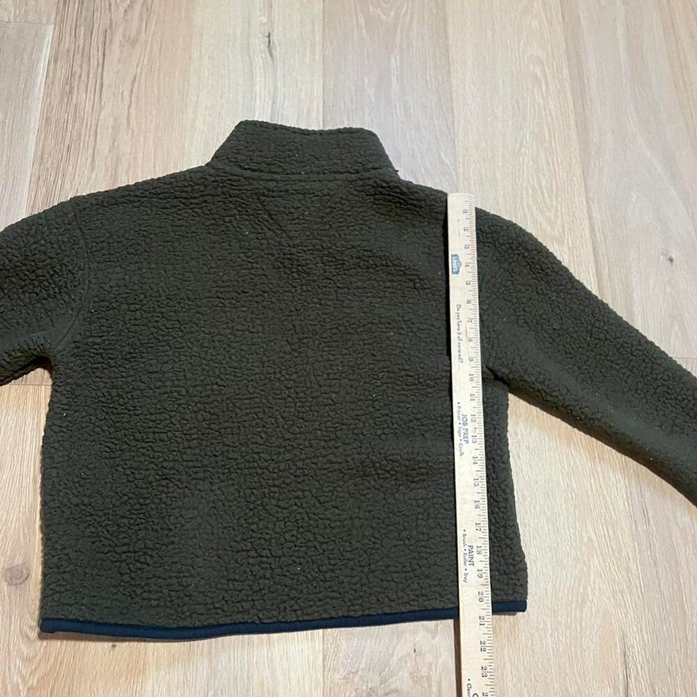 Y2K Tommy Jeans Hilfiger green fleece Sherpa quarter zip. Preppy heritage - Picture 4 of 5